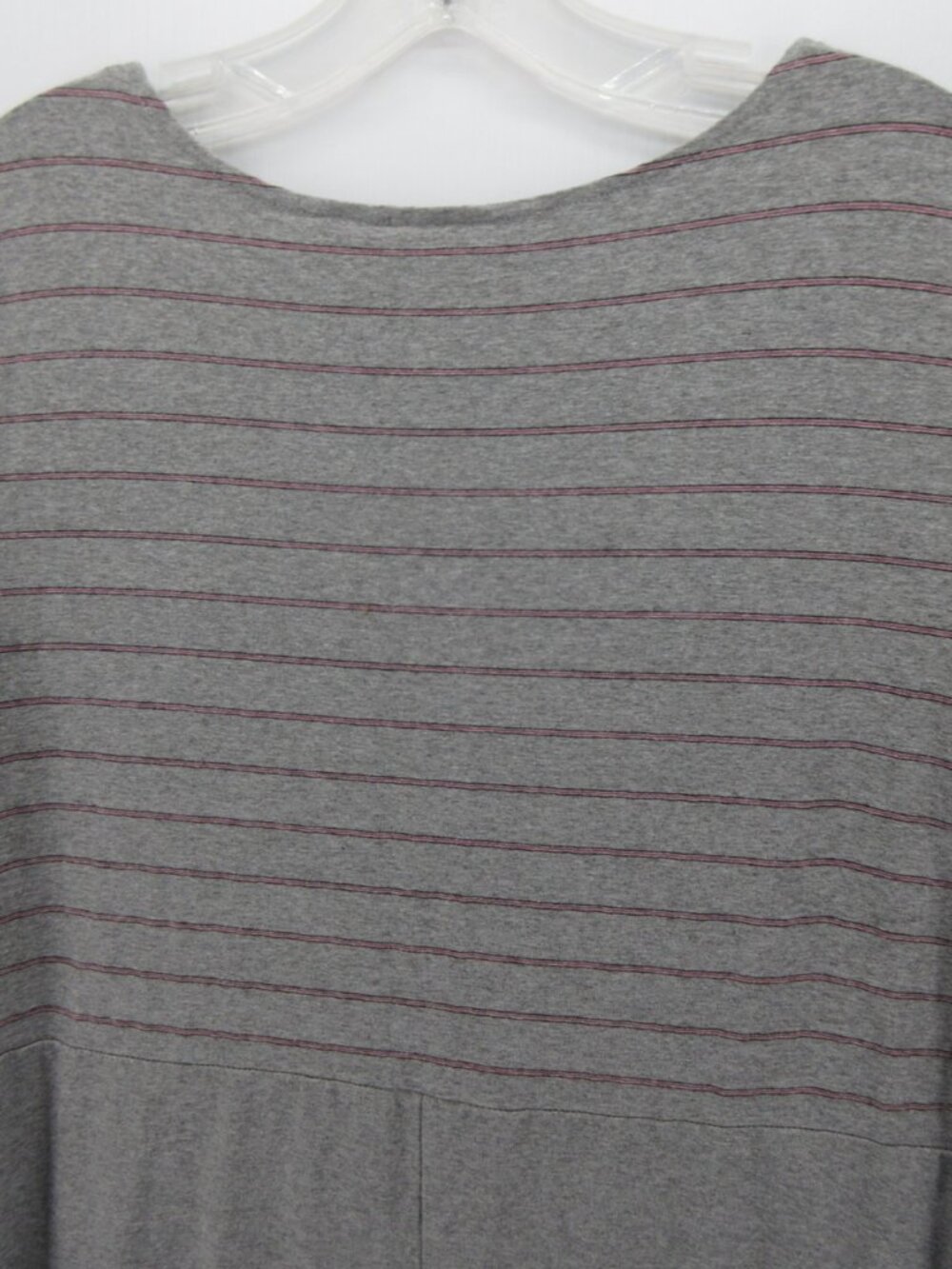 VINTAGE LL Bean Dress Large Shirt Maxi Striped Pullover Stretch Knit - Picture 8 of 10